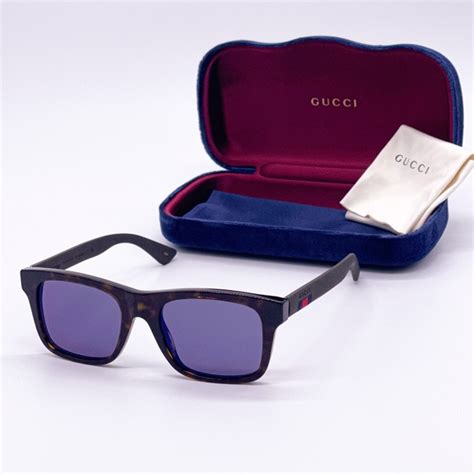 gucci gg0008s 003|Gucci Blue Mirror Plastic Sunglasses GG0008S.